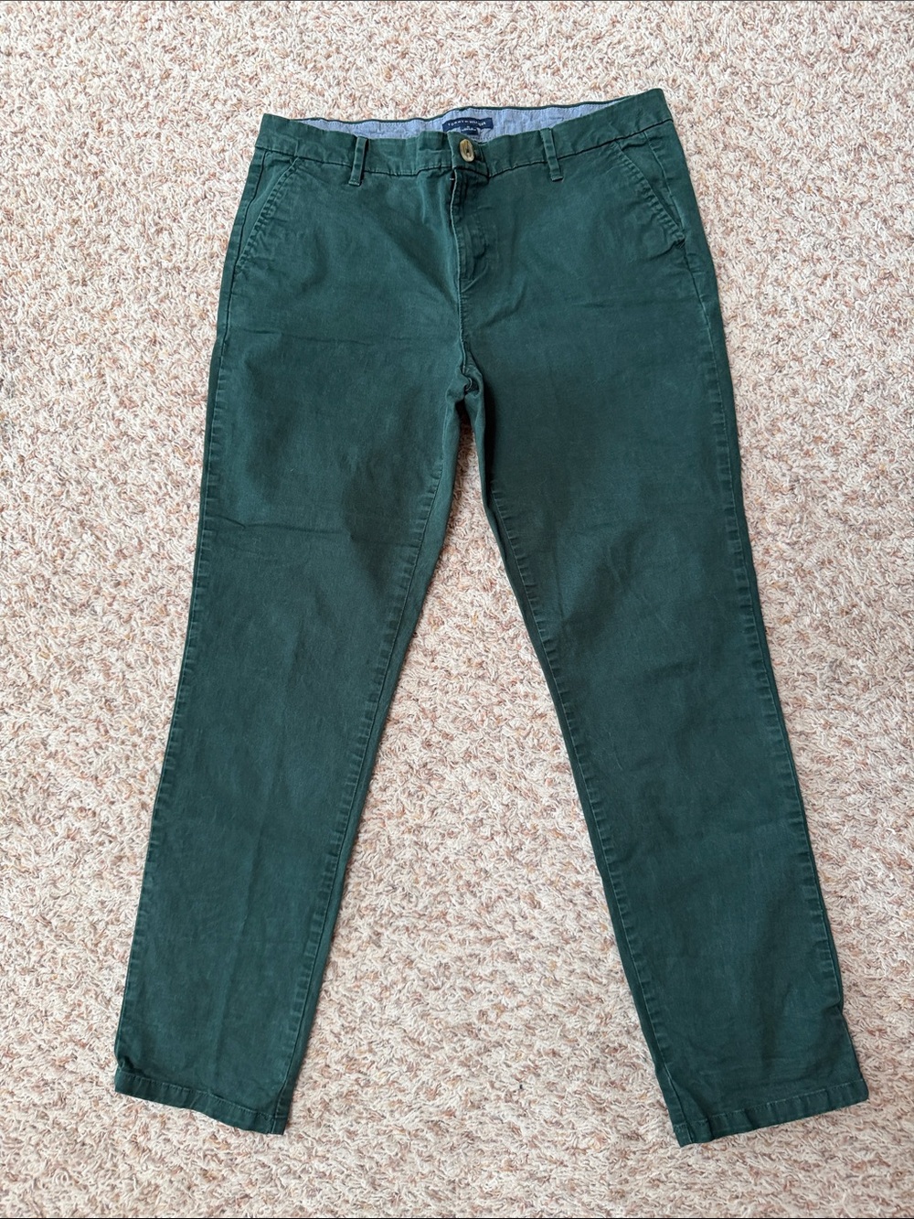Tommy Hilfiger Women's Dark Green Straight-Leg pants